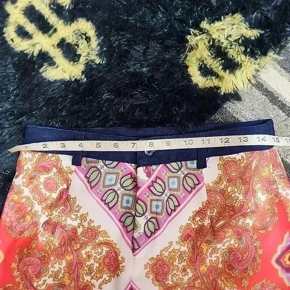 Y2k Vintage Denim Bandana Midi skirt. Size 7 - Picture 6 of 9